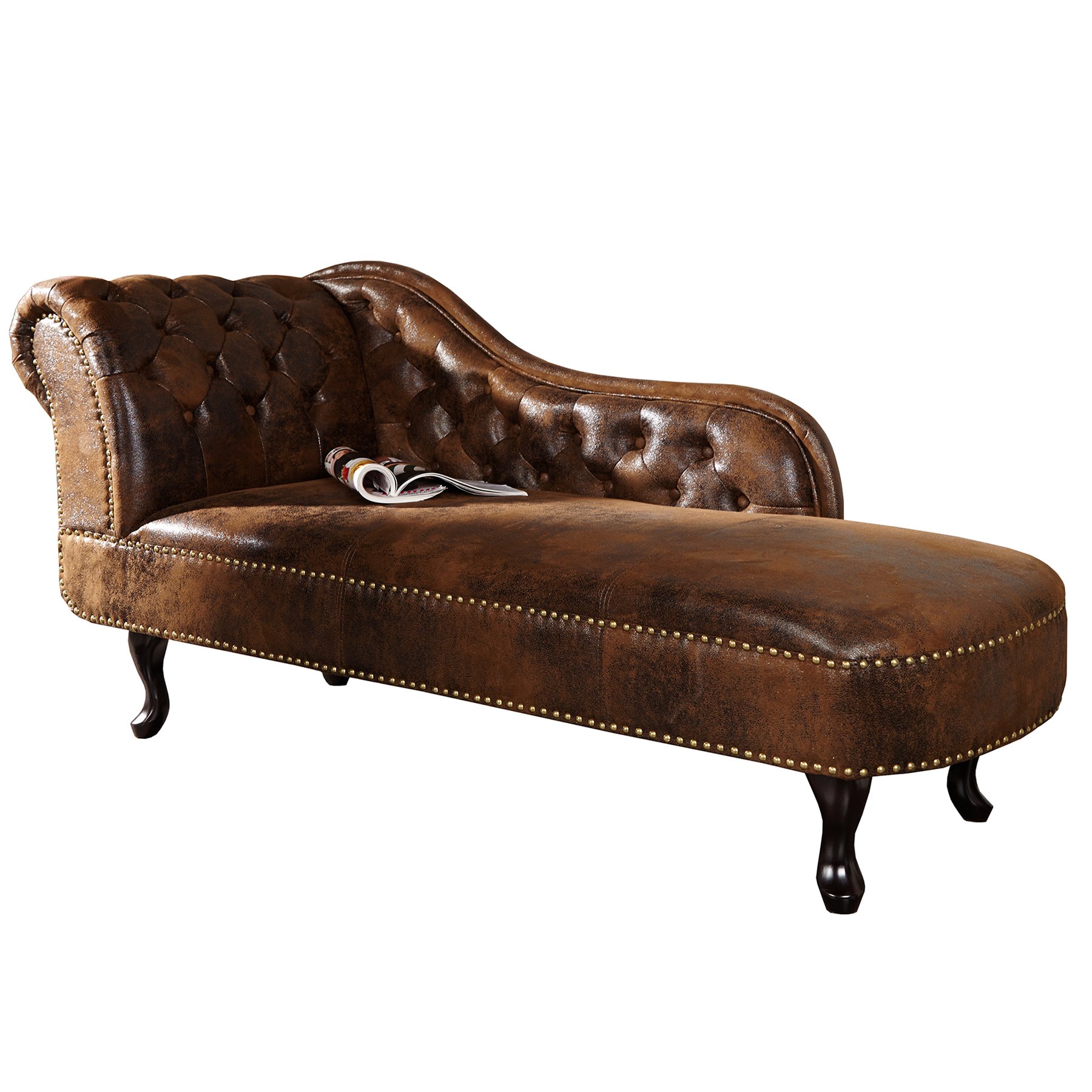 Chesterfield Recamiere *Neuware* in 3 verschiedenen Farben                                    (1x schwarz, 1x antik braun, 1x creme)