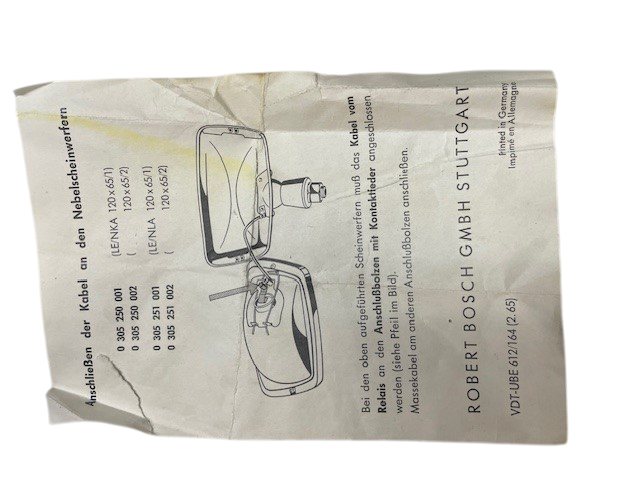 Nebelscheinwerfer "Gelb"                                von Bosch im Original-Karton